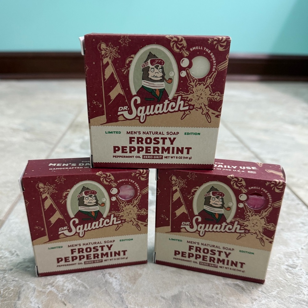 Dr. Squatch Limited Edition Frosty Peppermint Soap